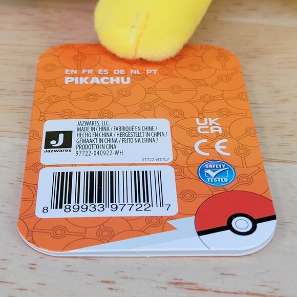 Jazwares Pokemon Pikachu w/ Witches Hat 8" Halloween Video Game Toy Plush NWT - Picture 8 of 8